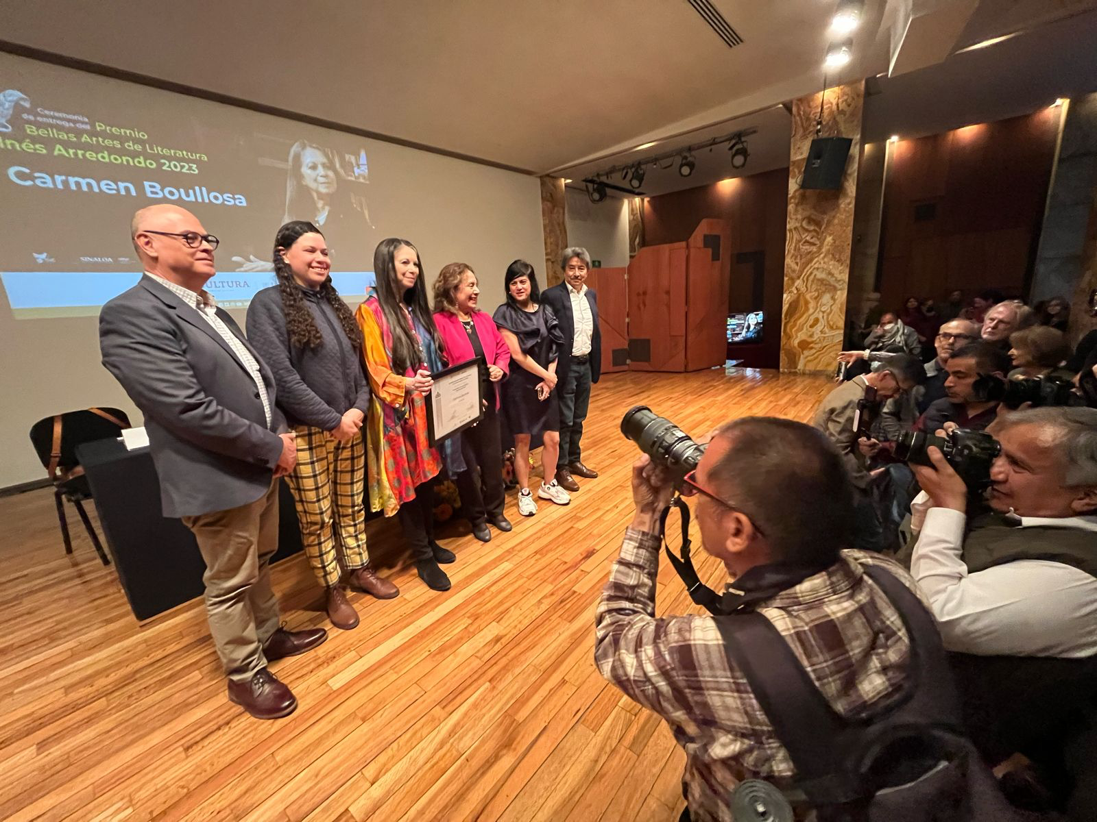 Ceremonia Premio Bellas Artes de Literatura Ineės Arredondo a Boullosa