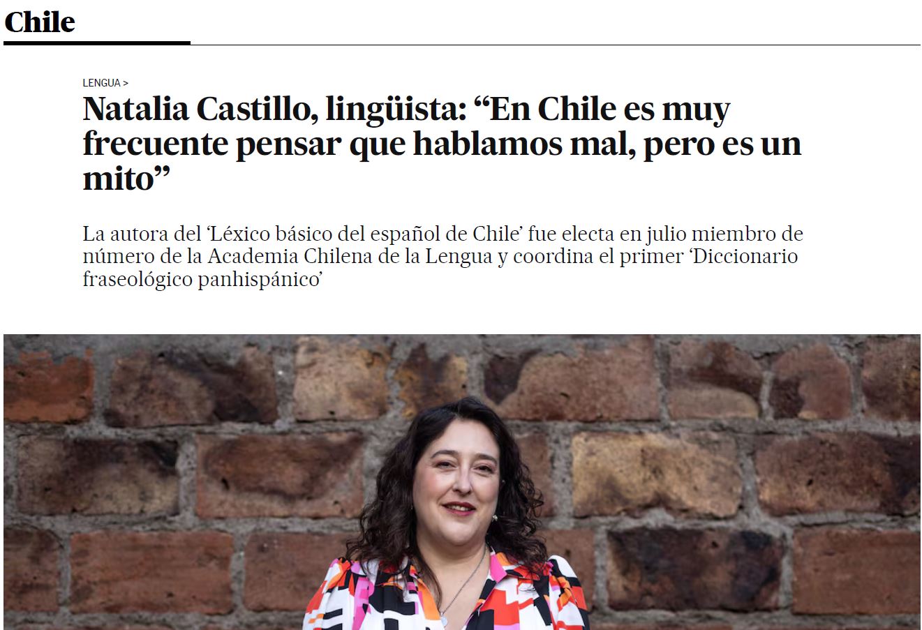 El País - Chile - Entrevista