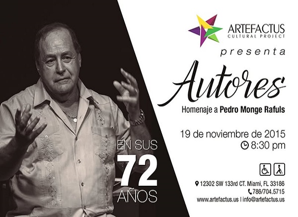 Homenaje a Pedro Monge Rafuls - Artefactus - Miami Florida 2015 - 437 X 600