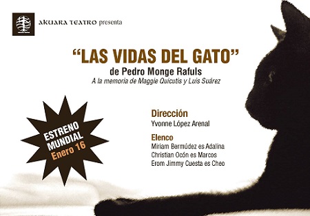 Las Vidas del Gato - Teatro Aquara - Afiche - 450 X 314